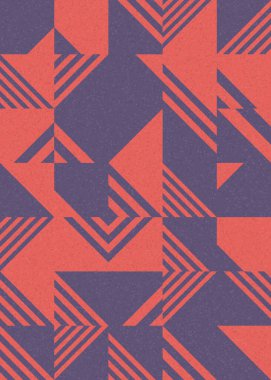 Soyut Geometrik Desen üretken hesaplama sanatı çizimi