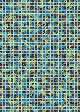 Soyut Geometrik Desen üretken hesaplama sanatı çizimi