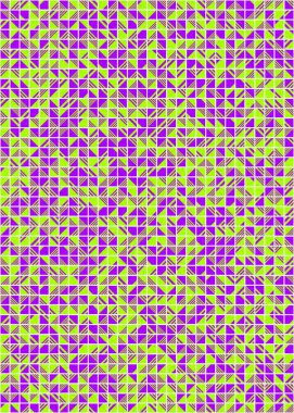 Soyut Geometrik Desen üretken hesaplama sanatı çizimi