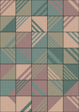 Soyut Geometrik Desen üretken hesaplama sanatı çizimi