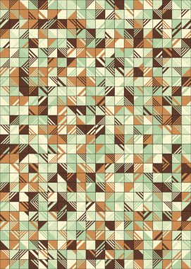 Soyut Geometrik Desen üretken hesaplama sanatı çizimi