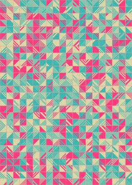 Soyut Geometrik Desen üretken hesaplama sanatı çizimi