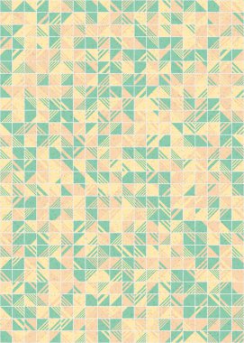 Soyut Geometrik Desen üretken hesaplama sanatı çizimi