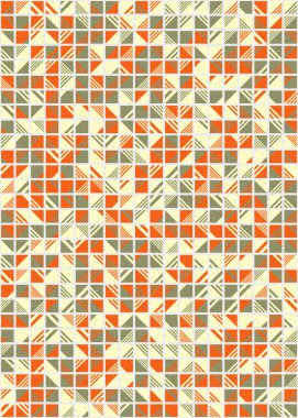 Soyut Geometrik Desen üretken hesaplama sanatı çizimi