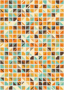 Soyut Geometrik Desen üretken hesaplama sanatı çizimi