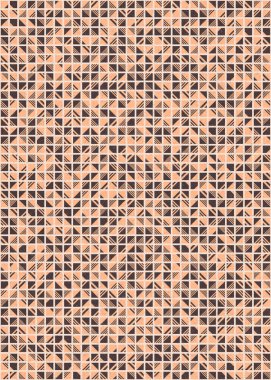 Soyut Geometrik Desen üretken hesaplama sanatı çizimi