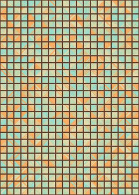 Soyut Geometrik Desen üretken hesaplama sanatı çizimi