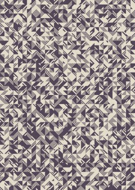 Soyut Geometrik Desen üretken hesaplama sanatı çizimi