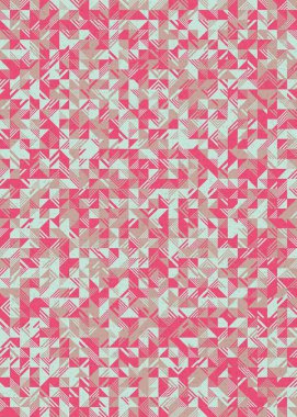 Soyut Geometrik Desen üretken hesaplama sanatı çizimi