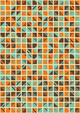 Soyut Geometrik Desen üretken hesaplama sanatı çizimi