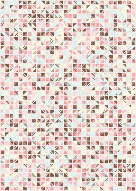 Soyut Geometrik Desen üretken hesaplama sanatı çizimi