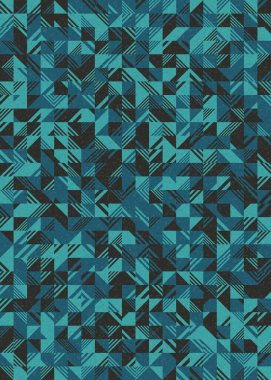 Soyut Geometrik Desen üretken hesaplama sanatı çizimi