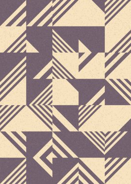 Soyut Geometrik Desen üretken hesaplama sanatı çizimi