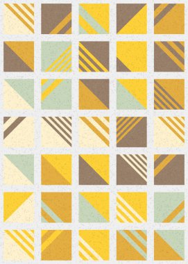 Soyut Geometrik Desen üretken hesaplama sanatı çizimi