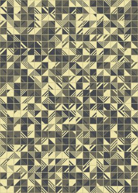 Soyut Geometrik Desen üretken hesaplama sanatı çizimi