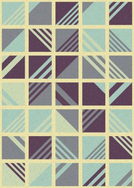 Soyut Geometrik Desen üretken hesaplama sanatı çizimi