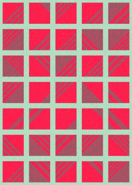 Soyut Geometrik Desen üretken hesaplama sanatı çizimi