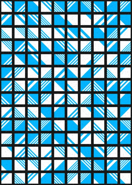 Abstrakt Geometriskt Mönster Generativ Beräknande Vektor Konst Illustration — Stock vektor
