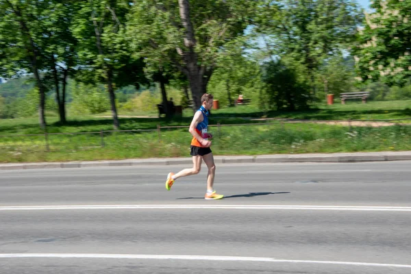 Quiiv Ucrânia Maio 2021 Hoka Competição Corrida Duathlon Kyiv Cup — Fotografia de Stock