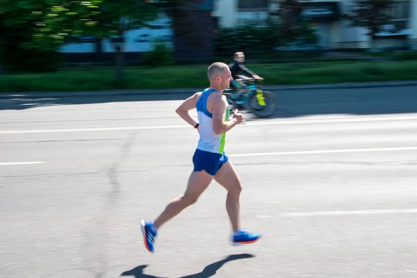 Quiiv Ucrânia Maio 2021 Hoka Competição Corrida Duathlon Kyiv Cup — Fotografia de Stock