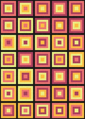 Soyut Geometrik Desen üretken hesaplama sanatı çizimi