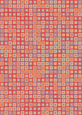 Soyut Geometrik Desen üretken hesaplama sanatı çizimi