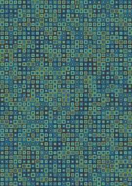 Soyut Geometrik Desen üretken hesaplama sanatı çizimi