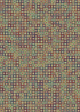 Soyut Geometrik Desen üretken hesaplama sanatı çizimi