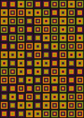 Soyut Geometrik Desen üretken hesaplama sanatı çizimi
