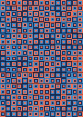 Soyut Geometrik Desen üretken hesaplama sanatı çizimi