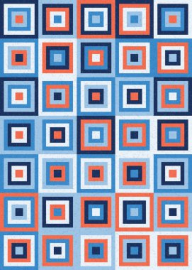 Soyut Geometrik Desen üretken hesaplama sanatı çizimi