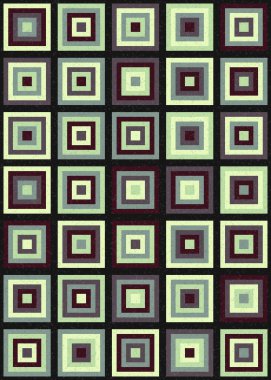 Soyut Geometrik Desen üretken hesaplama sanatı çizimi