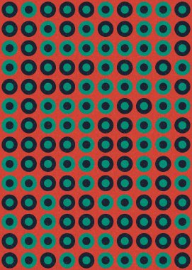 Soyut Geometrik Desen üretken hesaplama sanatı çizimi