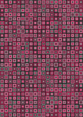 Soyut Geometrik Desen üretken hesaplama sanatı çizimi