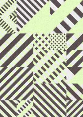 Soyut Geometrik Desen üretken hesaplama sanatı çizimi