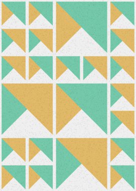 Soyut Geometrik Desen, hesaplama sanatı çizimi