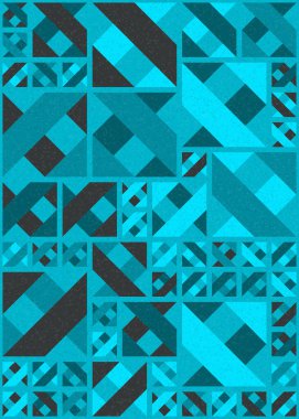 Soyut Geometrik Desen üretken hesaplama sanatı çizimi