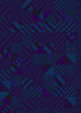 Soyut Geometrik Desen üretken hesaplama sanatı çizimi