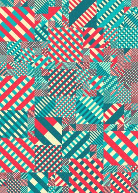 soyut geometrik desen üretken hesaplama sanatı illüstrasyonu, dijital duvar kağıdı