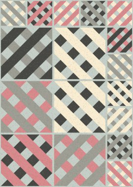 Soyut Geometrik Desen üretken hesaplama sanatı çizimi