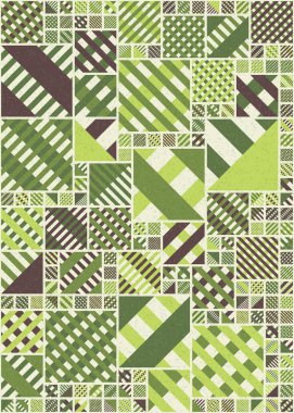 Soyut Geometrik Desen üretken hesaplama sanatı çizimi