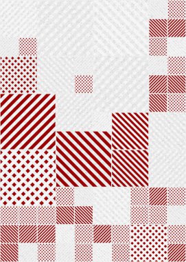 Soyut Geometrik Desen üretken hesaplama sanatı çizimi