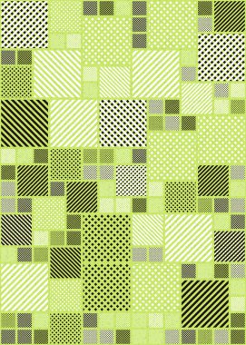 Soyut Geometrik Desen, hesaplama sanatı çizimi