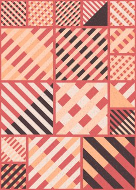 Soyut Geometrik Desen, hesaplama sanatı çizimi