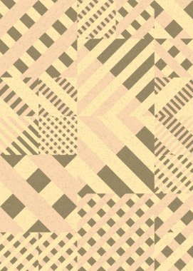 Soyut Geometrik Desen üretken hesaplama sanatı çizimi