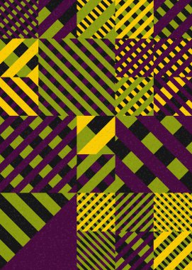 Soyut Geometrik Desen, hesaplama sanatı çizimi