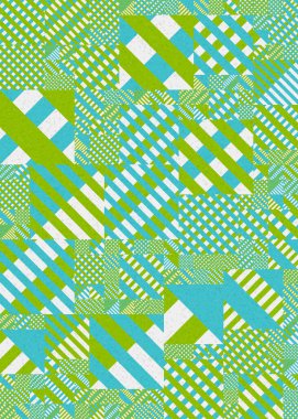 Soyut Geometrik Desen üretken hesaplama sanatı çizimi