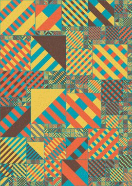 soyut geometrik desen üretken hesaplama sanatı illüstrasyonu, dijital duvar kağıdı