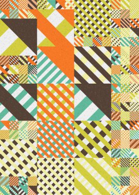 soyut geometrik desen üretken hesaplama sanatı illüstrasyonu, dijital duvar kağıdı