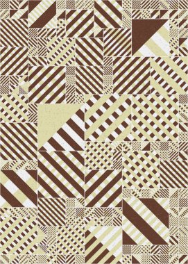 Soyut Geometrik Desen, hesaplama sanatı çizimi